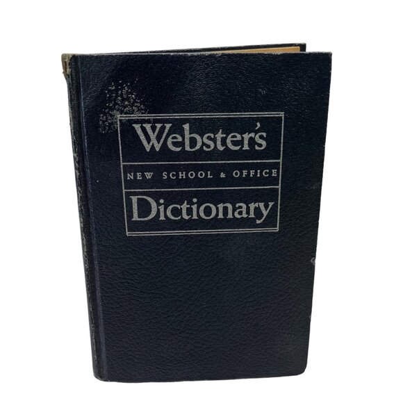 Vintage Webster New School & Office Dictionary 1962 Hardcover Reference Book - Picture 11 of 11